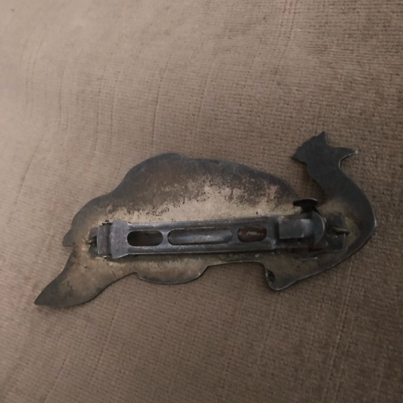 Vintage Peacock Abalone Barrette- 725 $30 or $25 w/offer - Picture 2 of 2